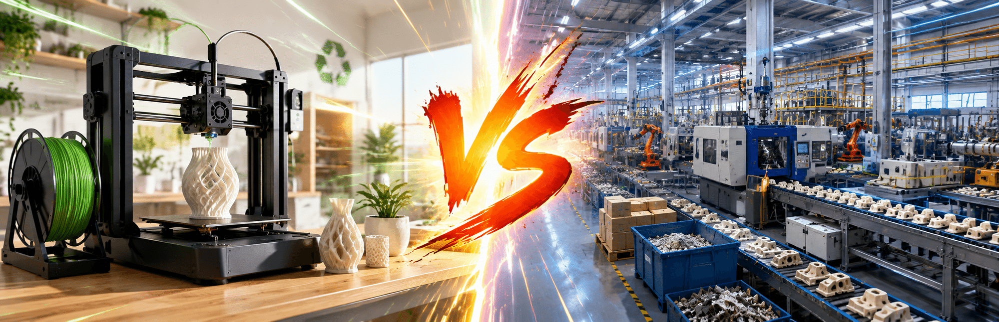 Impresión 3D VS Fabricación tradicional